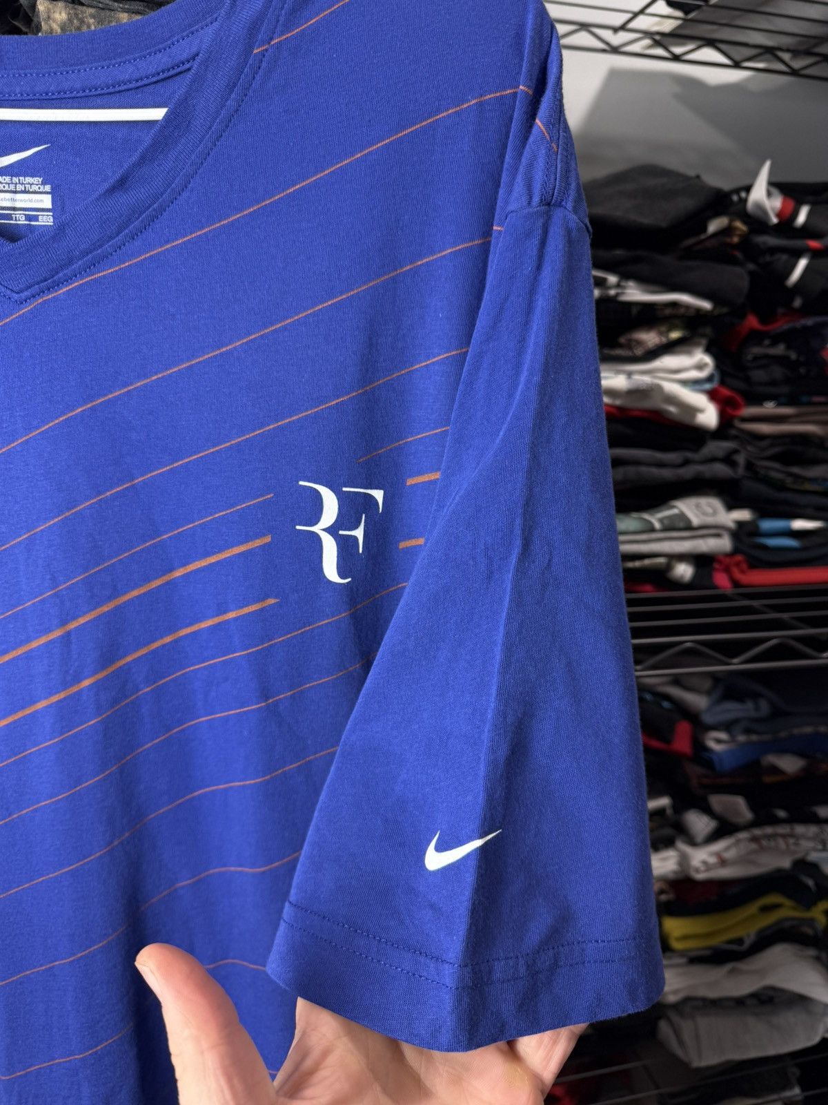 Nike Vintage Nike Roger Federer Tennis Court T Shirt Size US XXL / EU 58 / 5 - 3 Thumbnail