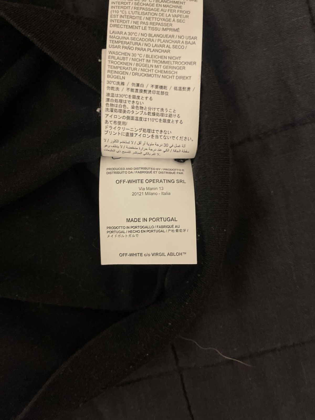 Off-White FIRETAPE S/S SLIM TEE BLACK YELLOW OFF-WHITE Size US S / EU 44-46 / 1 - 7 Thumbnail