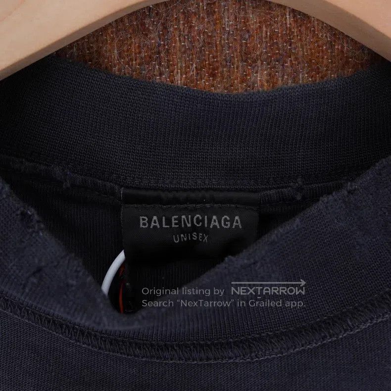 Balenciaga Balenciaga Black Washed Short Sleeve Size US L / EU 52-54 / 3 - 4 Thumbnail