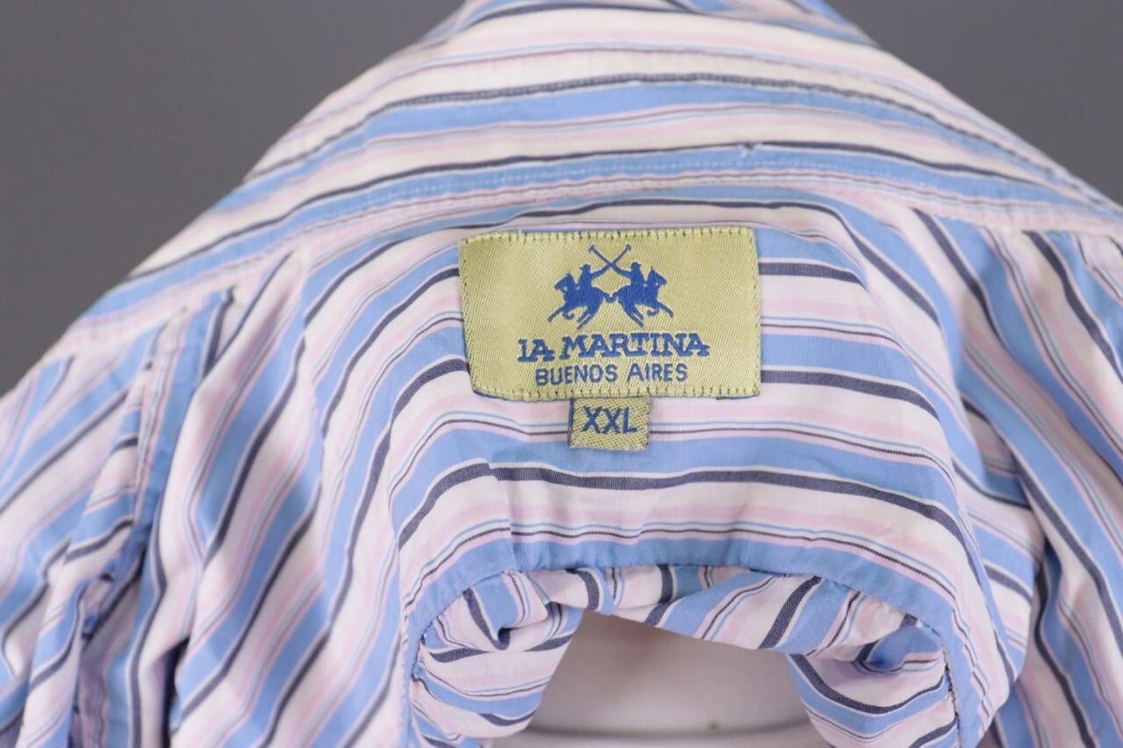 La Martina La Martina Buenos Aires Multicolor Striped Shirt XXL Size US XXL / EU 58 / 5 - 11 Thumbnail