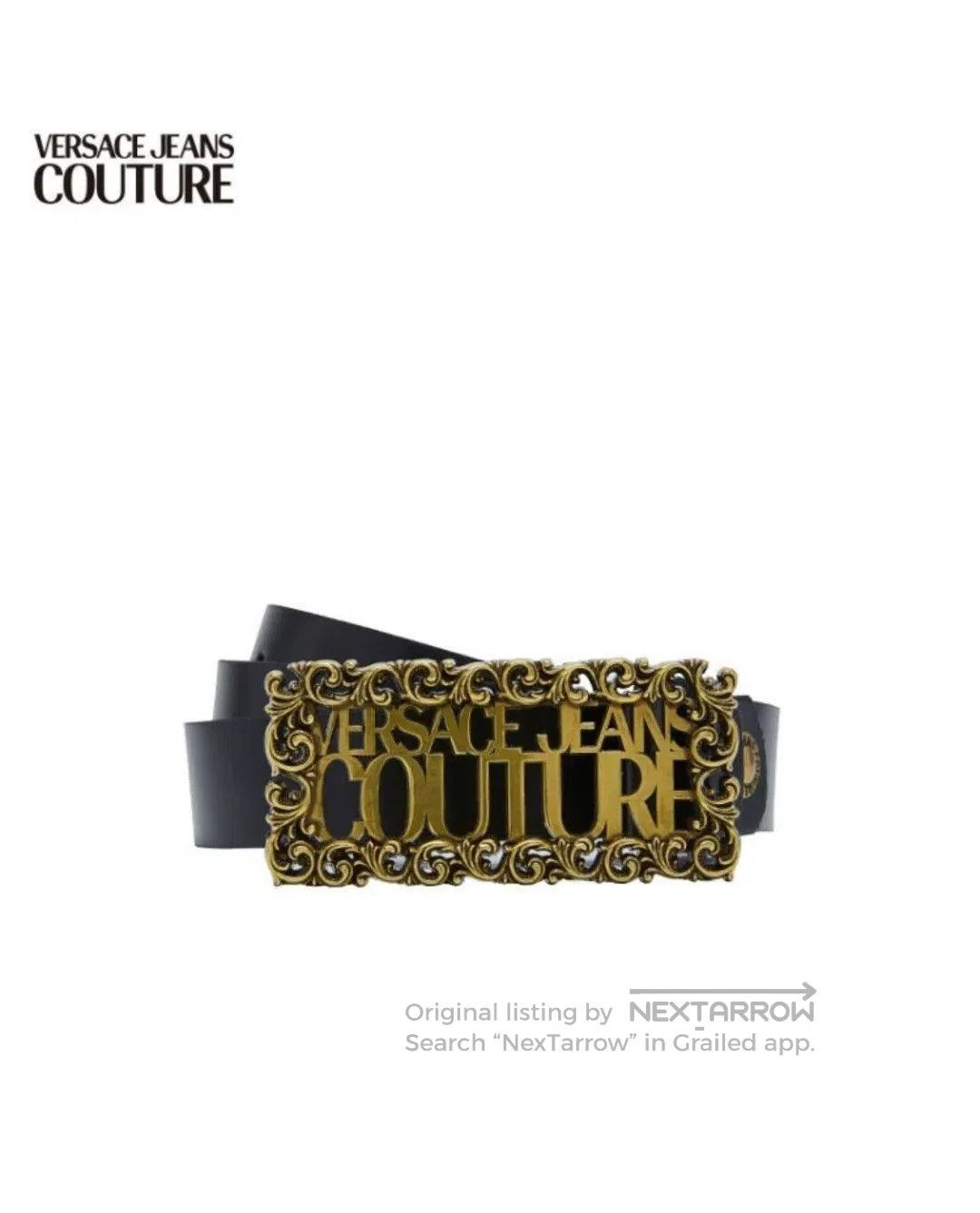Versace Jeans Couture Versace Jeans Couture Baroque Logo Belt. Size ONE SIZE - 1 Thumbnail