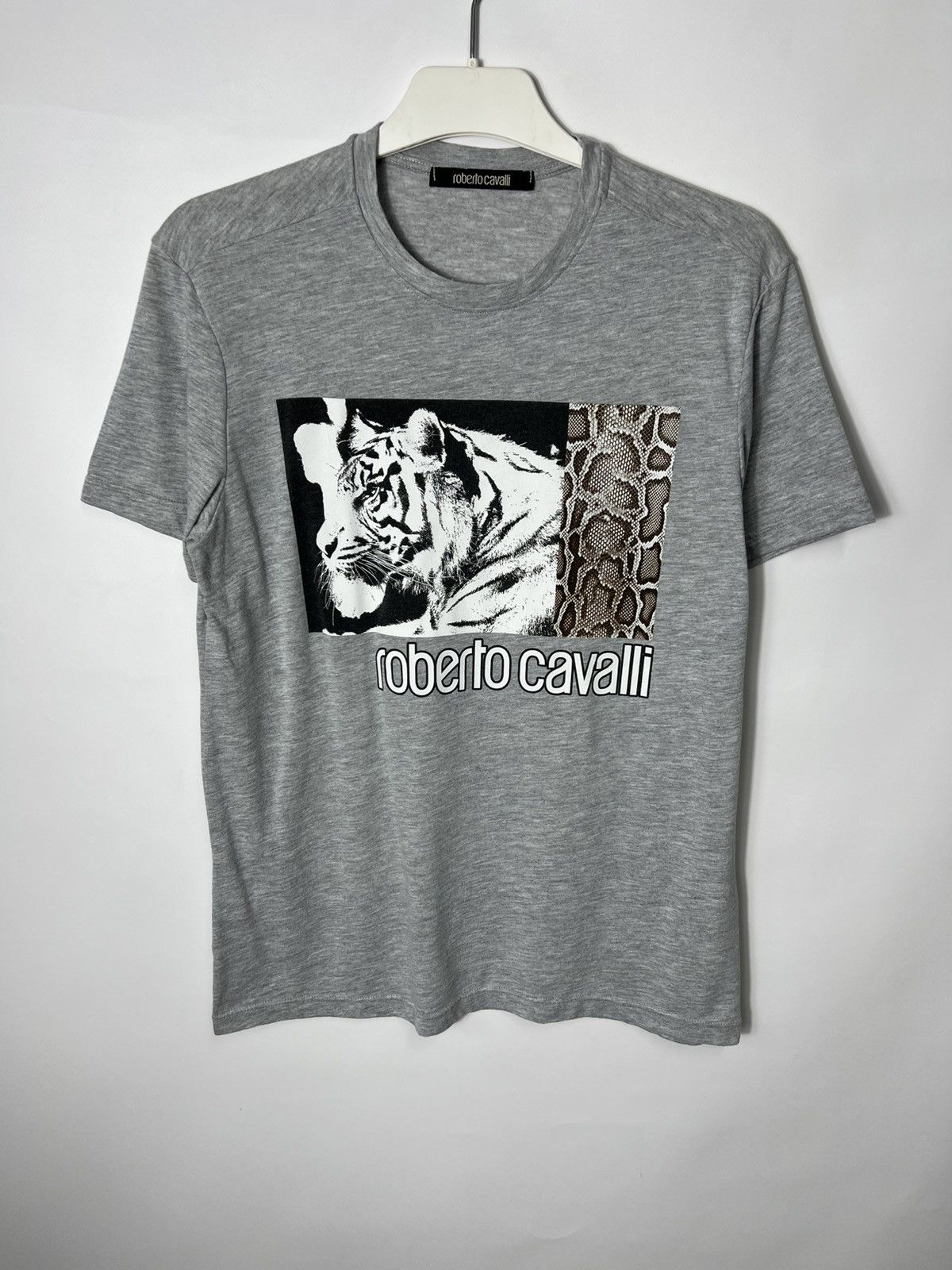 Vintage streetwear luxury designer Roberto Cavalli Tiger Tee
