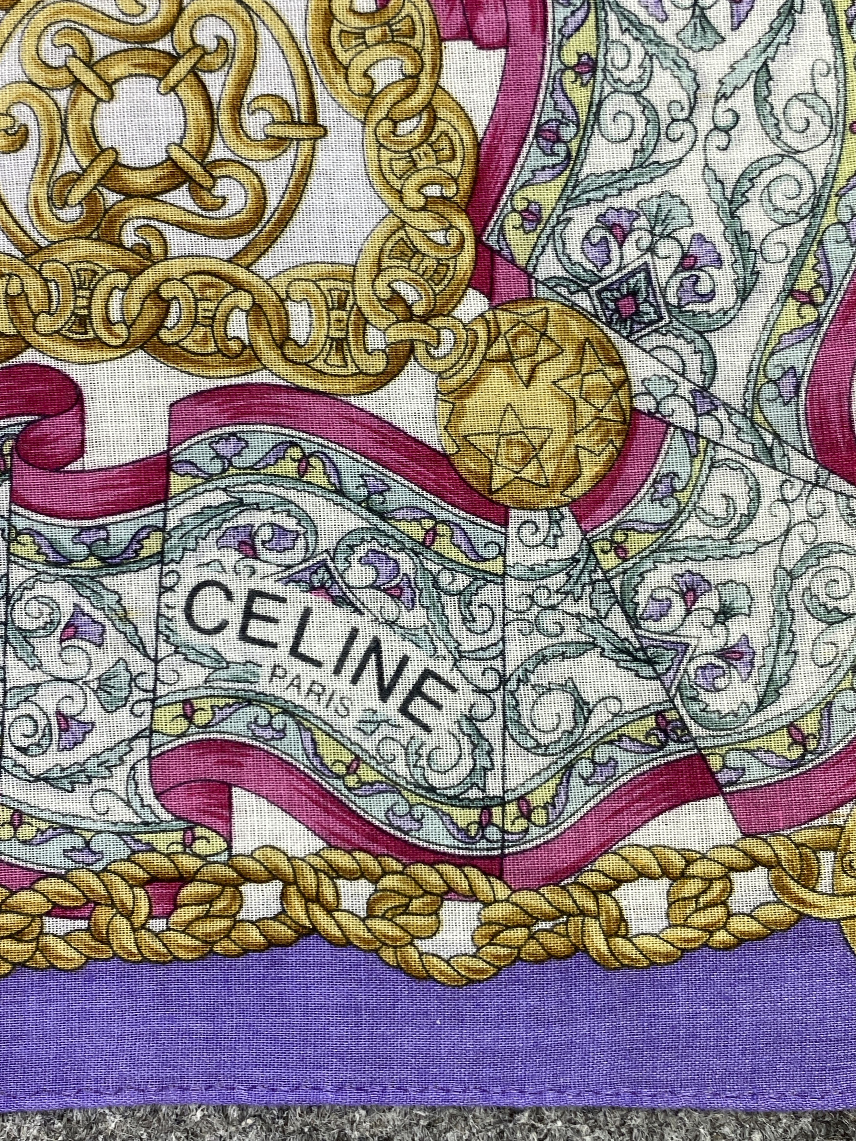 Celine Vintage Celine Handkerchief / Neckerchief KT0134 Size ONE SIZE - 7 Thumbnail