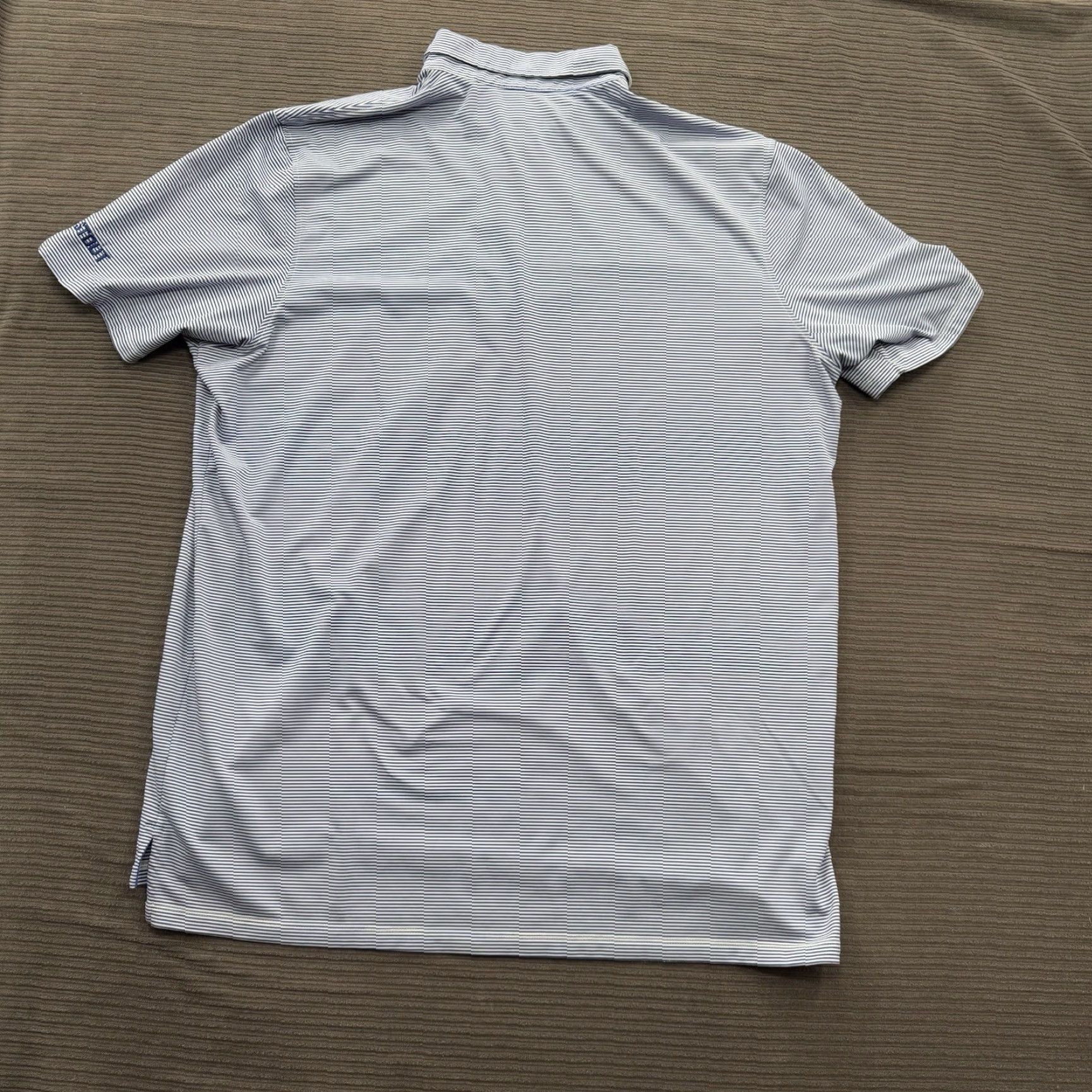 Vintage Greyson Polo Shirt Men 2XL Striped Short Sleeve Polyester Spandex Golf Casual Slimming Stretch Slim Polo Shirt Men Size US XXL / EU 58 / 5 - 2 Thumbnail