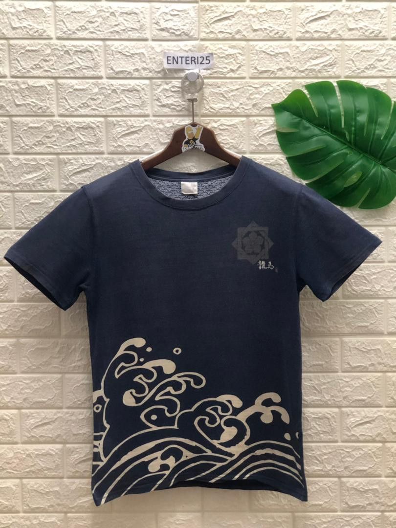 Japanese Brand Vintage Thrashed Faded Vintage Samurai wave Size US M / EU 48-50 / 2 - 1 Thumbnail