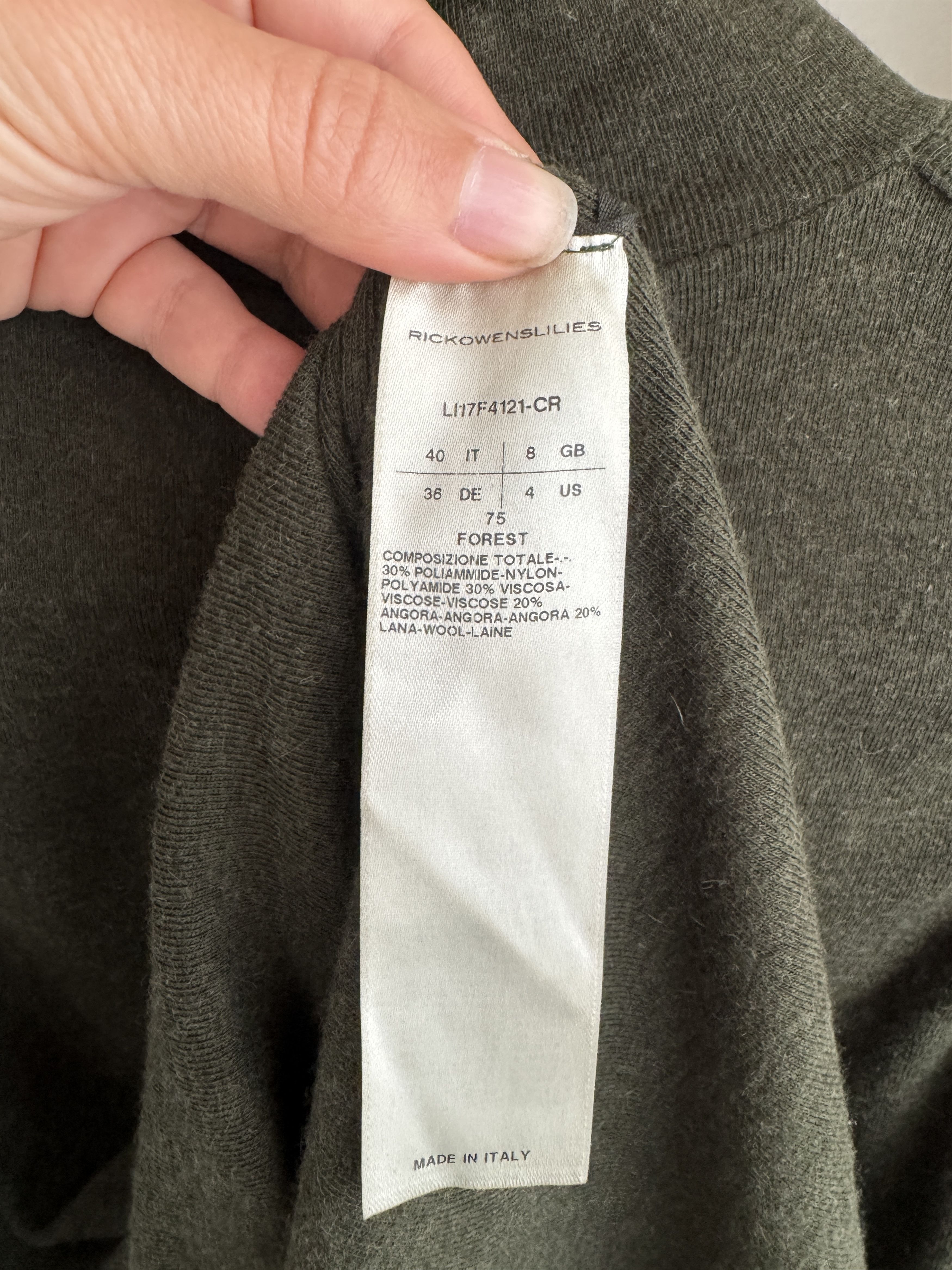 Rick Owens Lilies Rick Owens Sleeveless High-Neck Knit Top Size S / US 4 / IT 40 - 4 Thumbnail