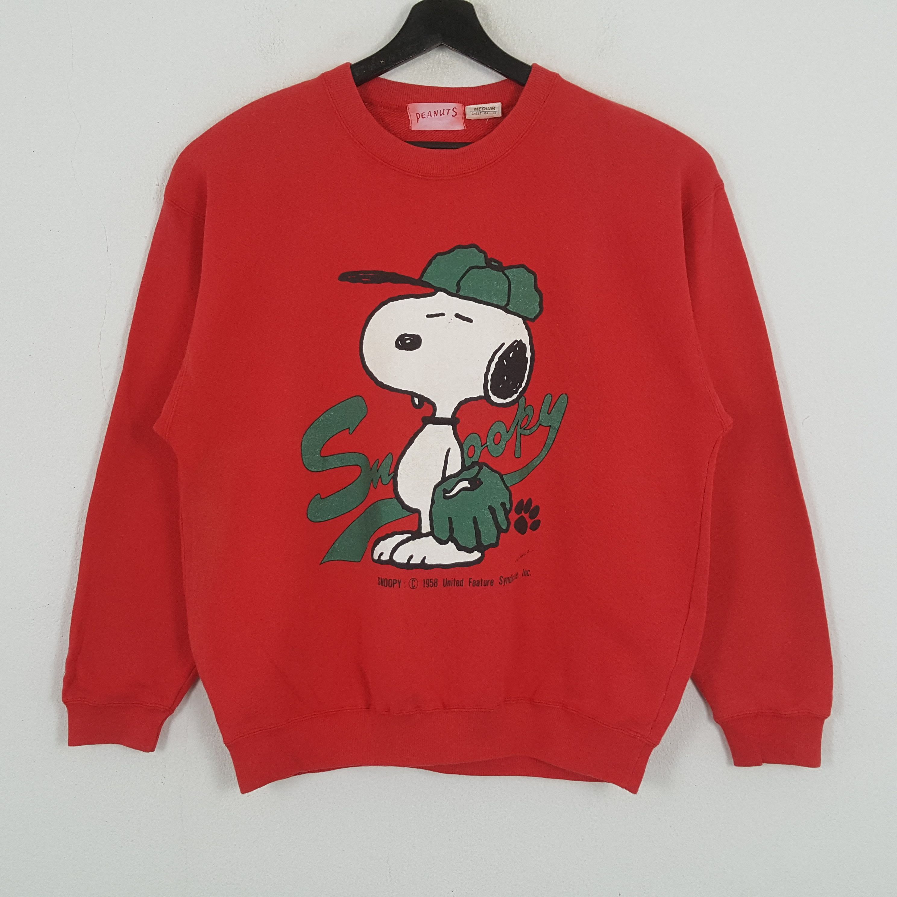 Peanuts × Vintage PEANUTS SNOOPY Cartoon Vintage Sweatshirt Size US M / EU 48-50 / 2 - 1 Thumbnail