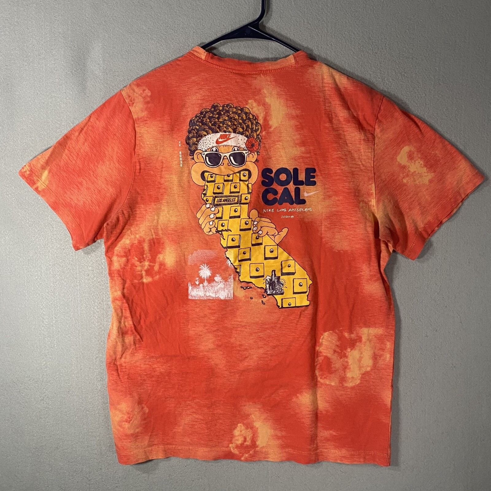 Nike Nike Sole Cal Los Angles Orange Tie Dye T Shirt Mens Large Size US L / EU 52-54 / 3 - 3 Thumbnail