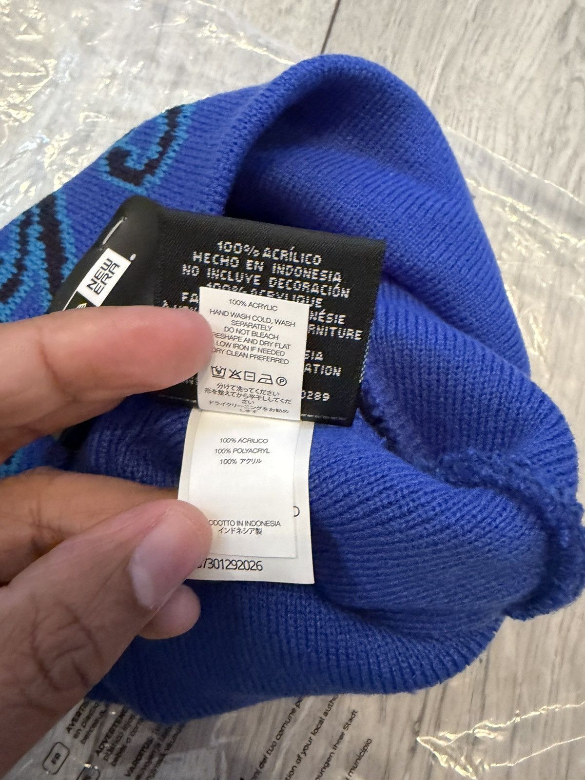 Supreme Supreme SS26 New Era Cursive Beanie Royal Blue Size ONE SIZE - 9 Thumbnail