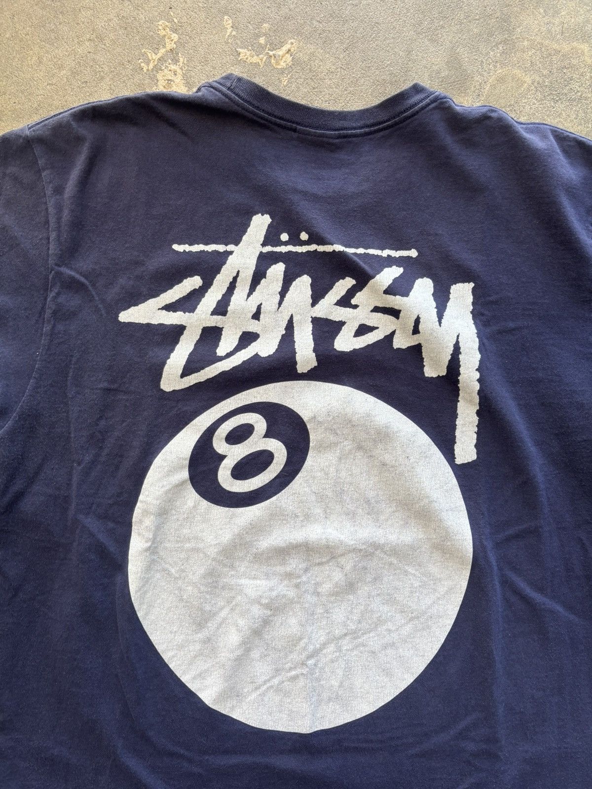 Stussy Stussy Eight Ball tee Navy Blue Large Size US L / EU 52-54 / 3 - 3 Thumbnail