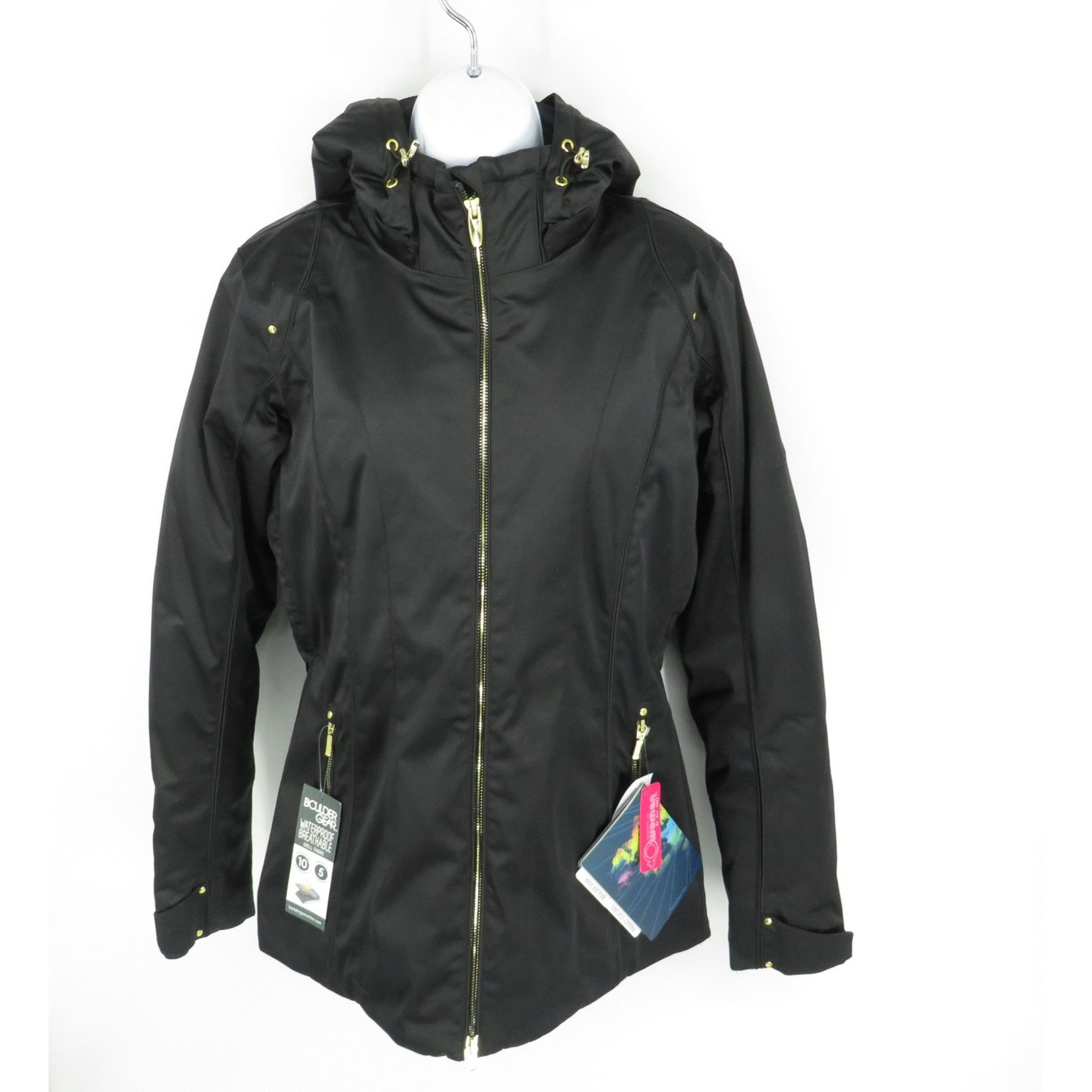 Boulder Gear Womens Eternity Jacket XS Black Waterproof Adju