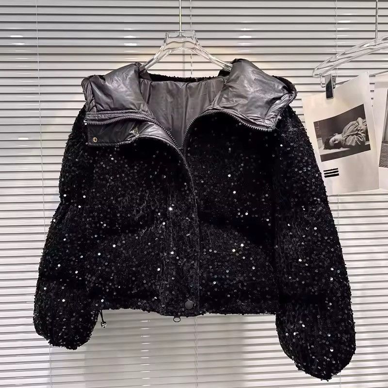 Other Streetwear Designer Black Rivets Warm Jacket Y2k Size L / US 10 / IT 46 - 5 Thumbnail