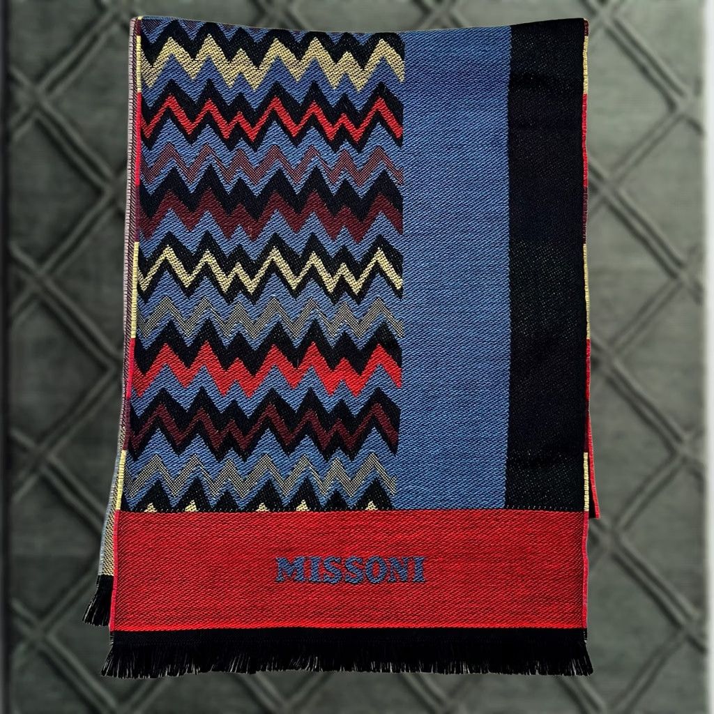 Missoni Missoni Scarf Womens Wool Blend Multicolored Made Italy Size Designer Size ONE SIZE - 1 Thumbnail