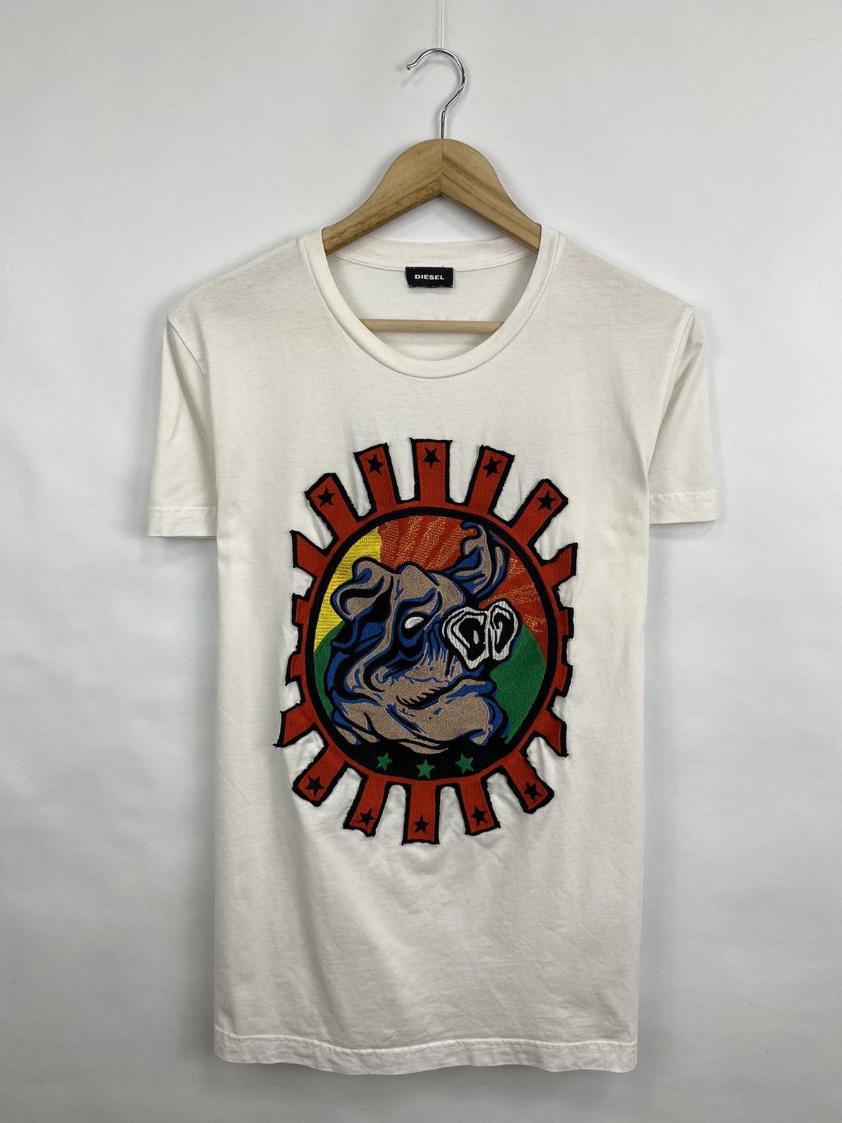 Diesel 🐗🇺🇸 Vintage Diesel Boar Big Logo T-Shirt Retro Rare Y2K Size US L / EU 52-54 / 3 - 2 Thumbnail