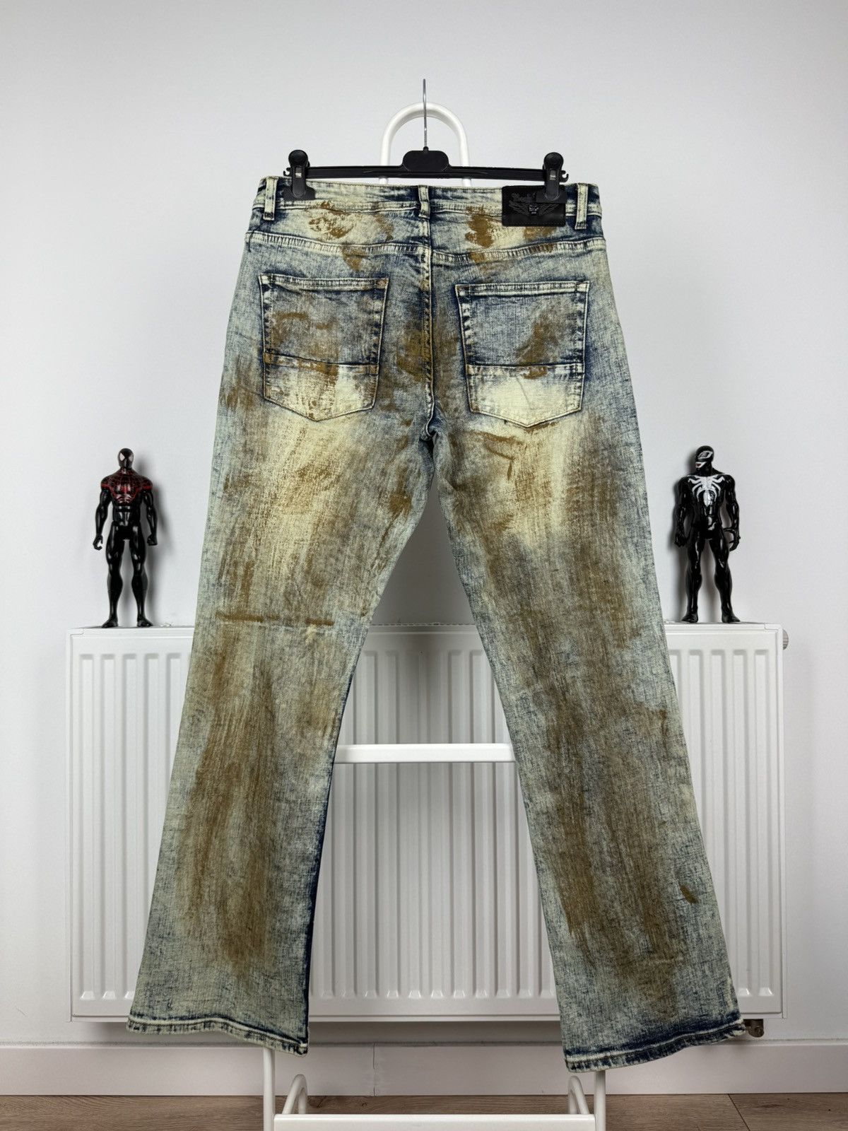 If Six Was Nine × Japanese Brand Rock Rebel flared distressed jeans Size US 34 / EU 50 - 7 Thumbnail