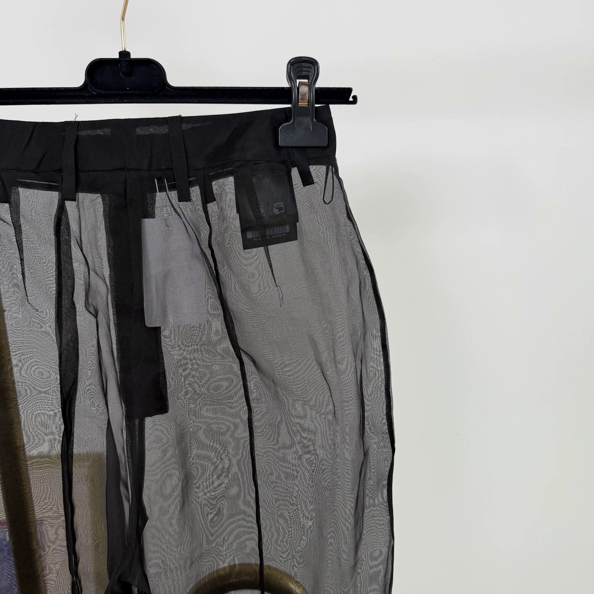 Prada Prada Women's Black Sheer Trousers Size 27" / US 4 / IT 40 - 6 Thumbnail