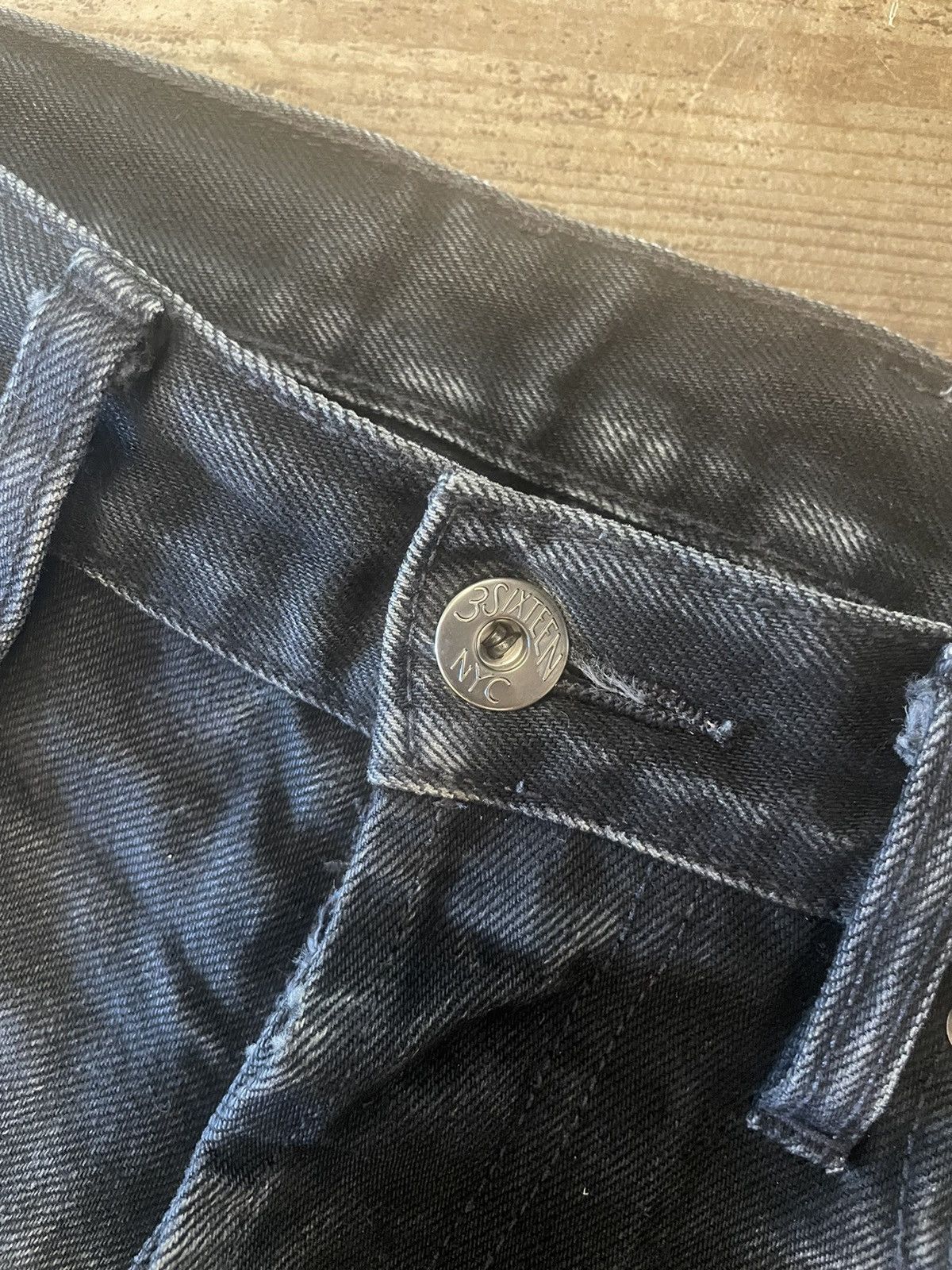 3sixteen ST⁠-⁠220x Slim Tapered ⁠-⁠ Double Black Selvedge Denim Jeans Size US 30 / EU 46 - 5 Thumbnail