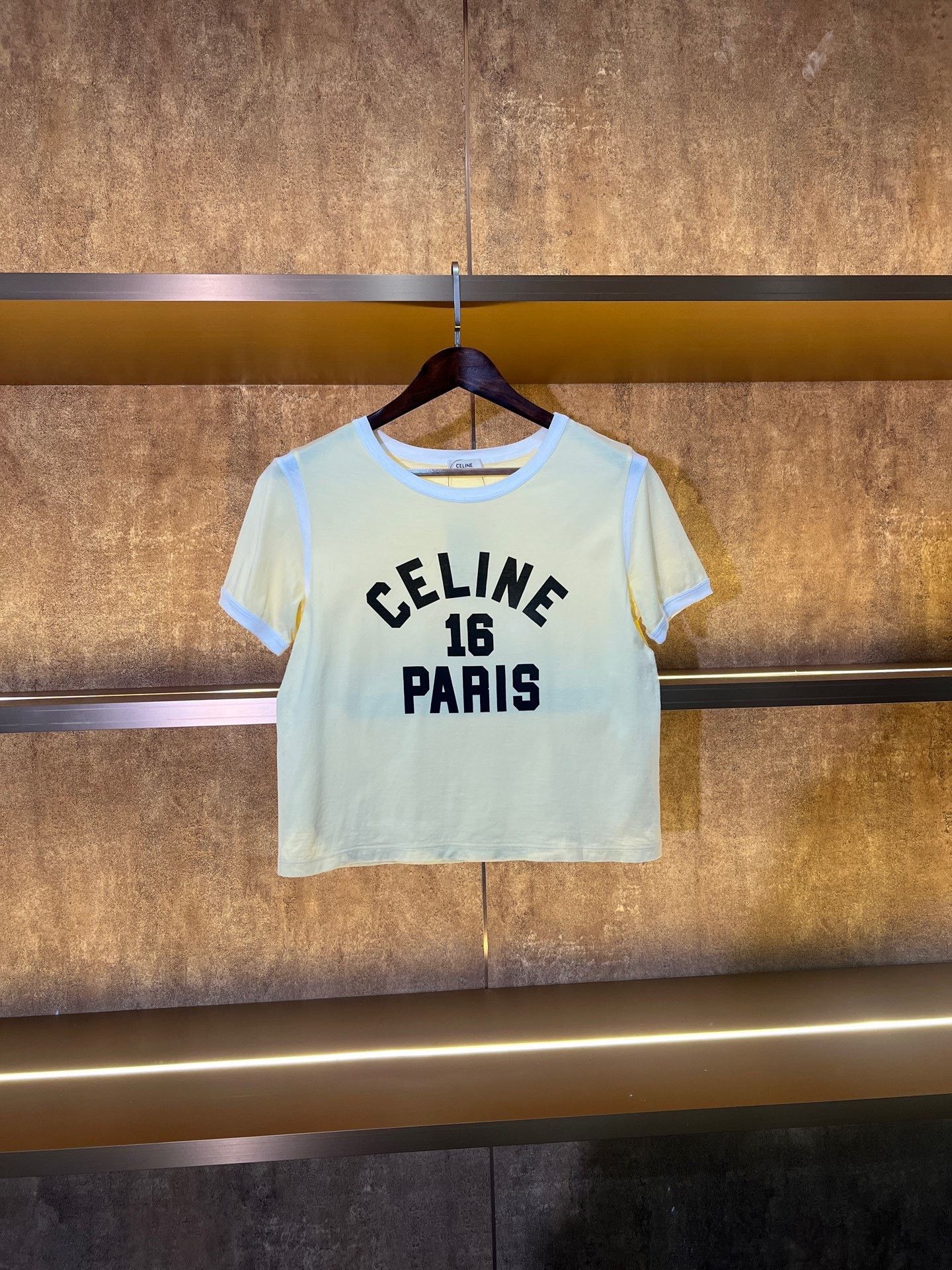 Celine Celine Yellow Letter Short-Sleeve Size M / US 6-8 / IT 42-44 - 1 Thumbnail