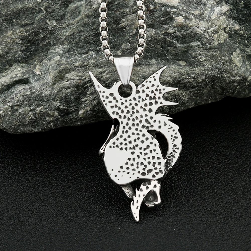 Other Flame Dragon Pendant Necklace Size ONE SIZE - 3 Thumbnail