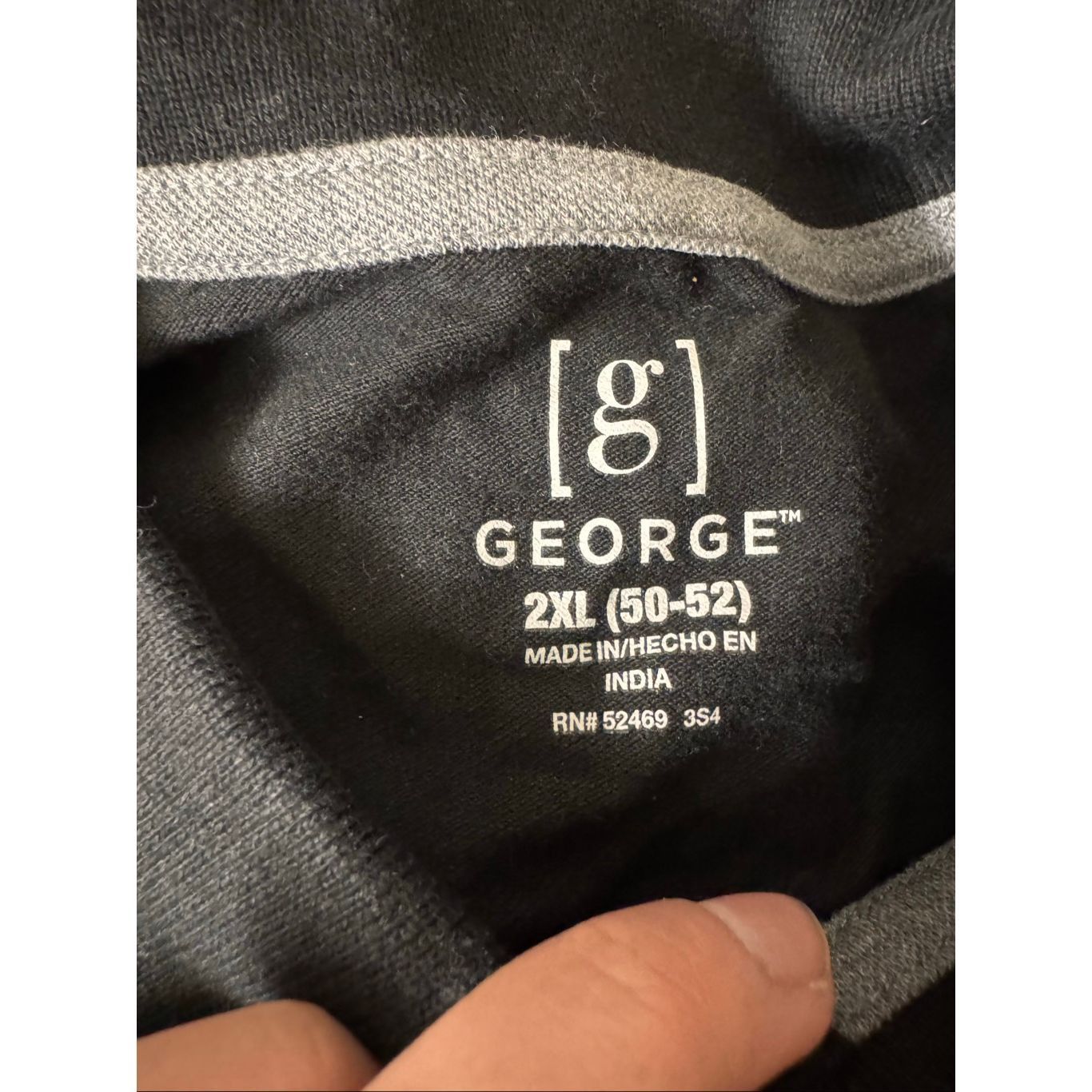 George George Black Short Sleeve Polo Shirt Men’s 2XL Stretch Cotton Blend Casual NWT Size US XXL / EU 58 / 5 - 5 Thumbnail