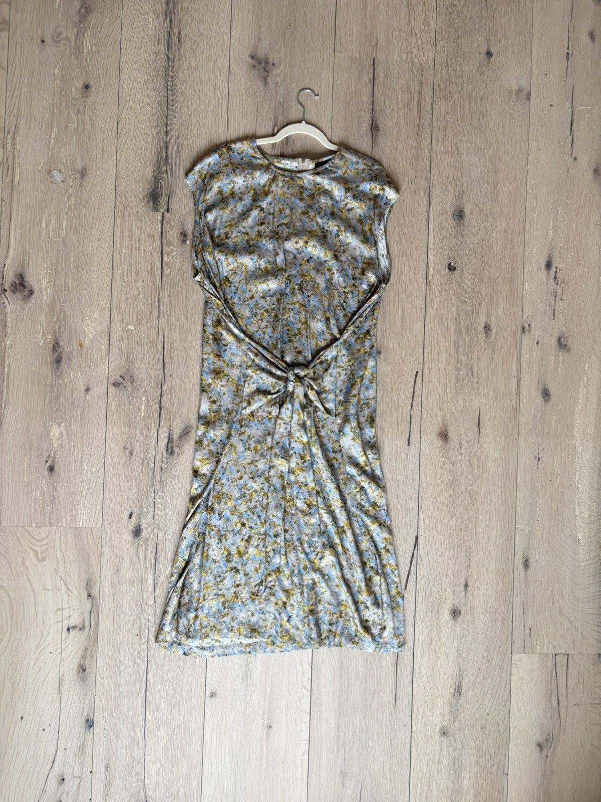 No. 6 No. 6 Store Blue and Yellow Floral Tie-Front Dress Size 2 Size XS / US 0-2 / IT 36-38 - 1 Thumbnail