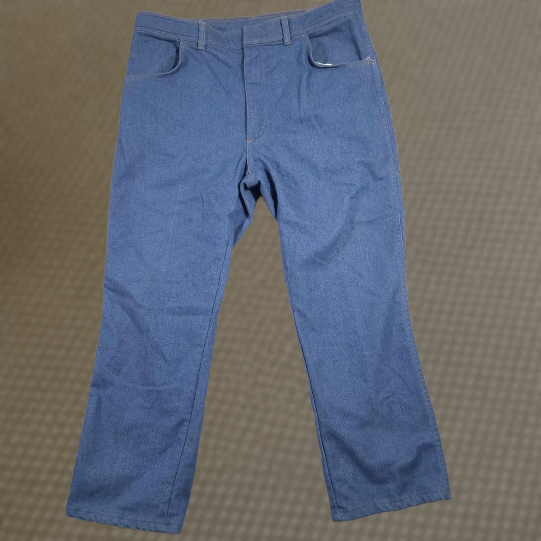 Wrangler Wrangler Jeans Mens 40x29 Blue Retro Denim Straight Leg Workwear 85493LB USA Size US 40 / EU 56 - 1 Thumbnail