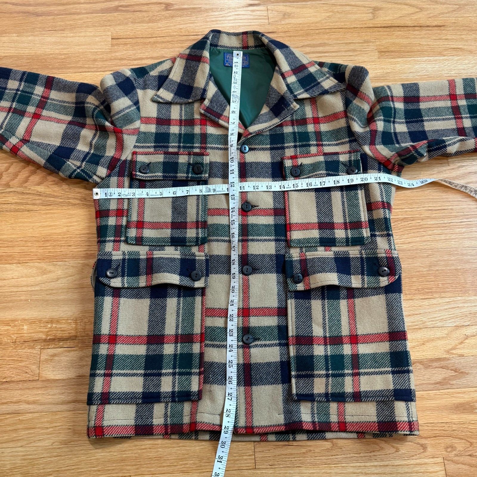Pendleton Vintage 1070's Wool Pendelton Heavyweight Wool Coat Size US M / EU 48-50 / 2 - 3 Thumbnail