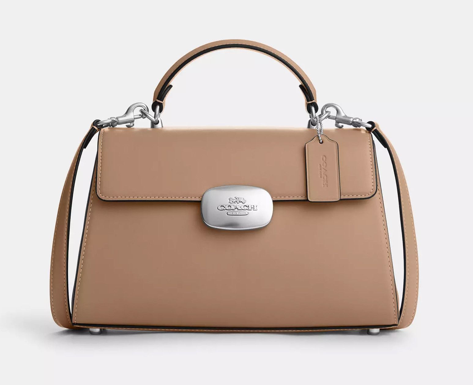 Coach Eliza Top Handle Silver/Taupe CP006 Size ONE SIZE - 6 Thumbnail