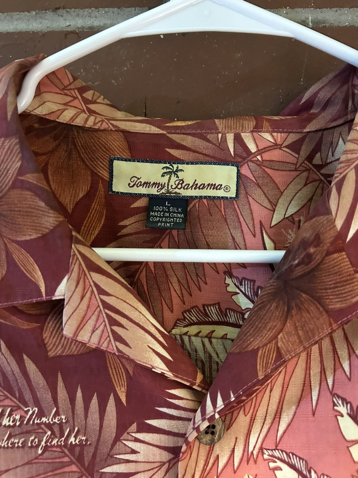 Tommy Bahama × Vintage Vintage 100% Silk Tommy Bahama Hawaiian Shirt Size US L / EU 52-54 / 3 - 3 Thumbnail