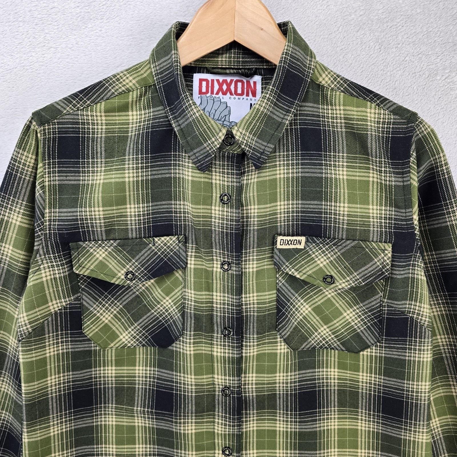 Dixxon Dixxon Action Flannel Shirt Womens Medium Green Black Plaid Size M / US 6-8 / IT 42-44 - 3 Thumbnail