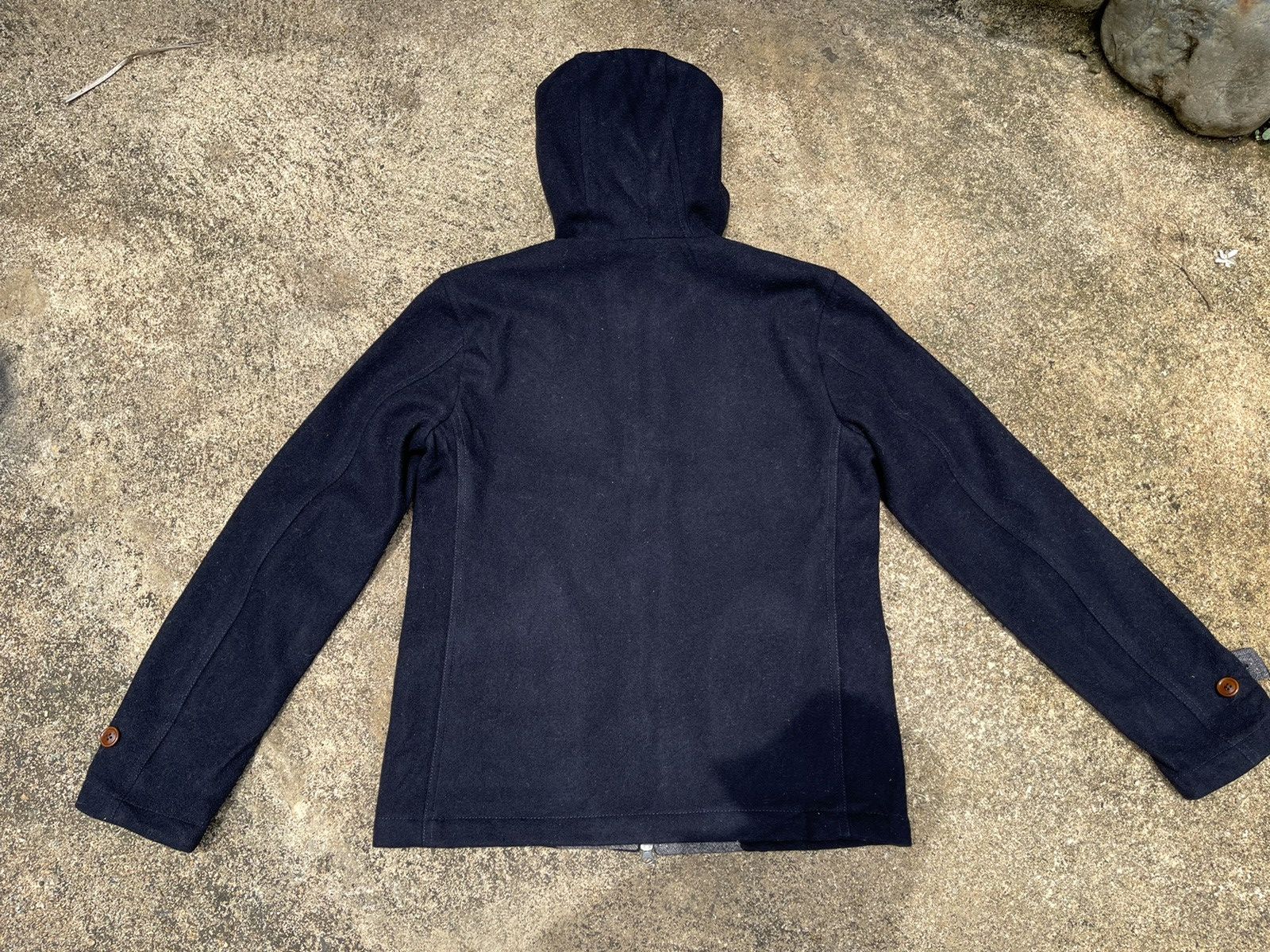 Beams Plus BEAMS Navy Hooded Wool Jacket (Size S) Size US S / EU 44-46 / 1 - 10 Thumbnail