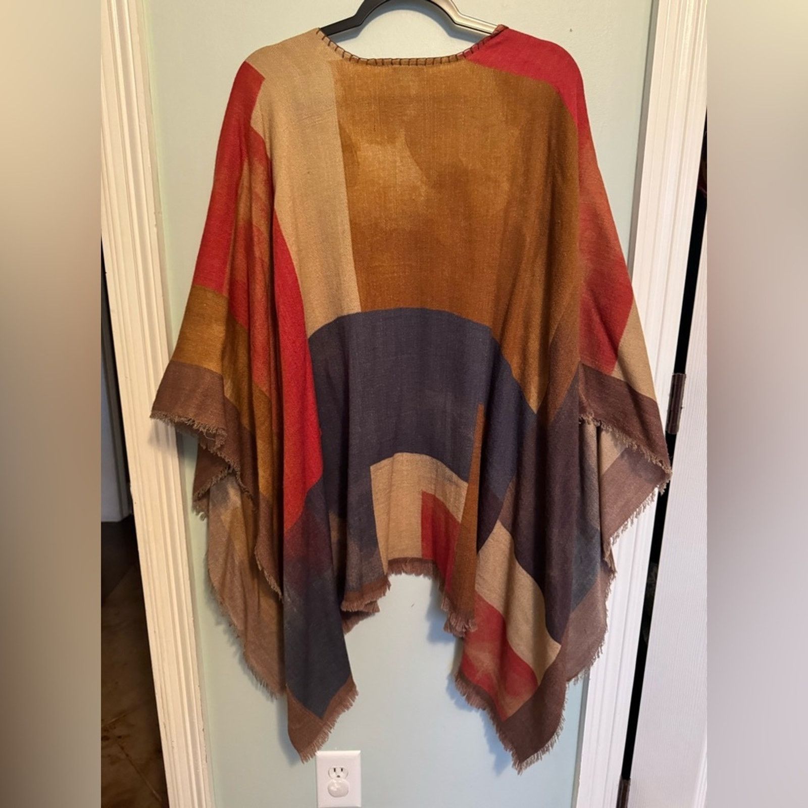 Other SAACHI Red and Brown Kimono Wrap Size ONE SIZE - 2 Thumbnail
