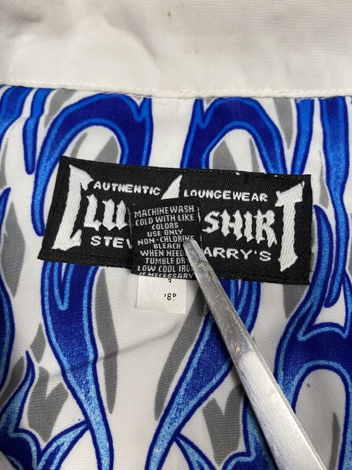 Japanese Brand 2000s Steve Barry's - Flame Shirt Size US M / EU 48-50 / 2 - 7 Thumbnail