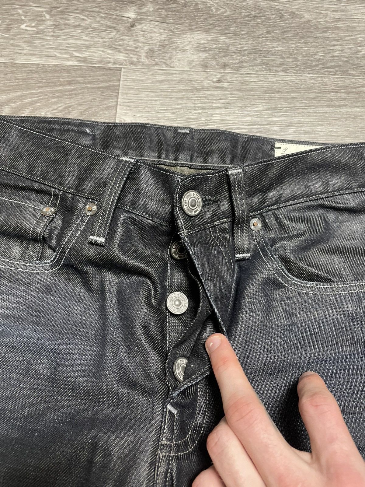G-Star 32/32 Vintage G-Star Raw 3301 Straight Washed Denim Jeans Size US 32 / EU 48 - 13 Thumbnail
