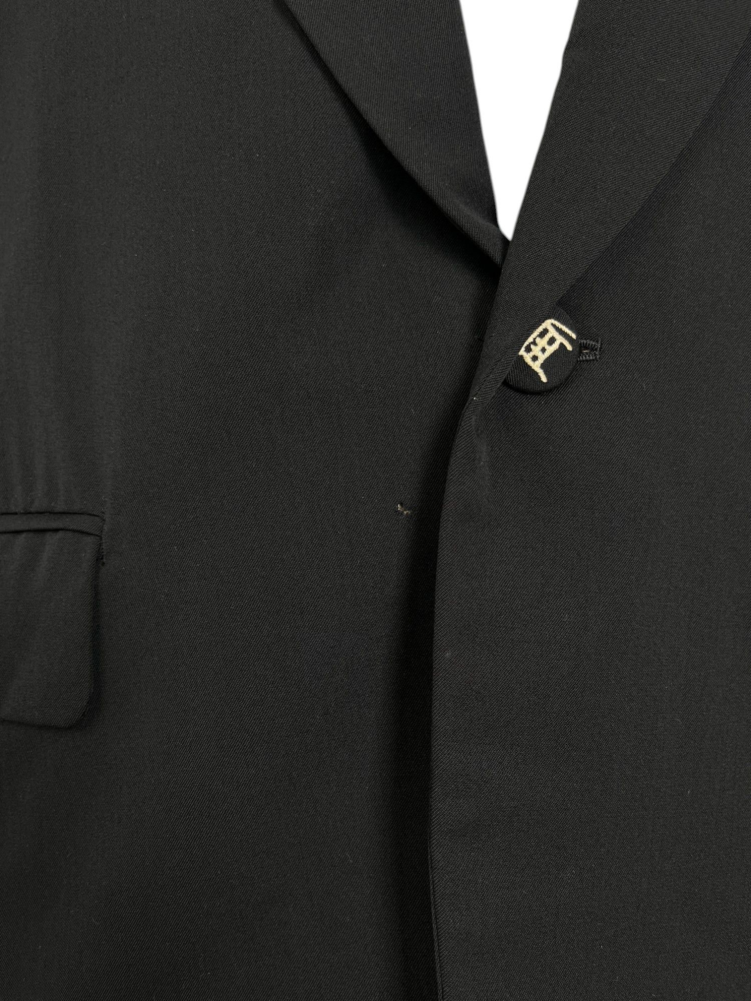 Comme des Garcons Homme AD 1991 Black Wool Deer Blazer Size 48R - 9 Thumbnail