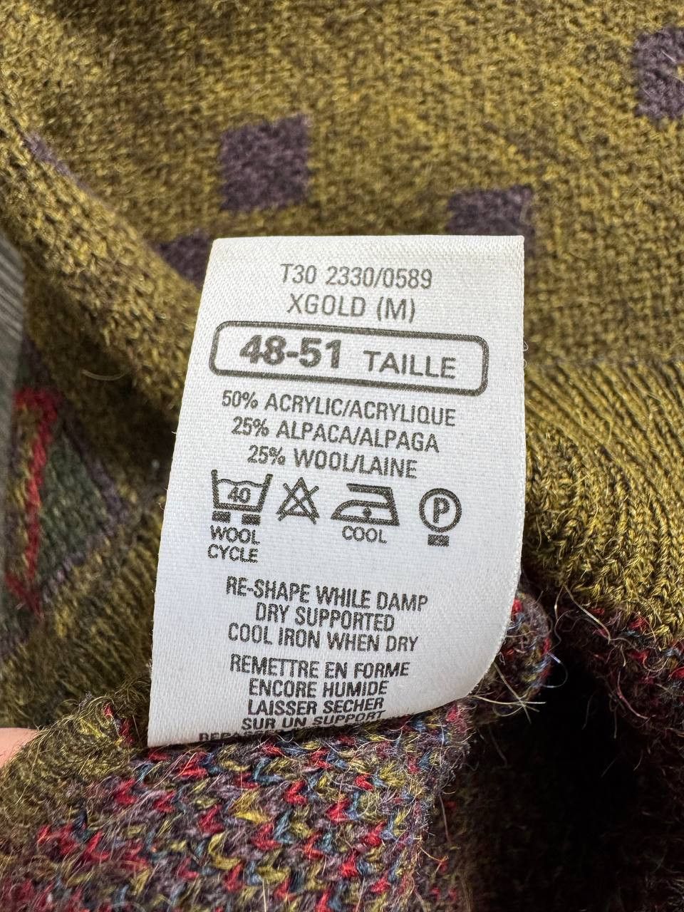 Vintage Vintage 90s Aztec Tribal Knit Mohair Sweater Boxy Cropped Size US M / EU 48-50 / 2 - 12 Thumbnail