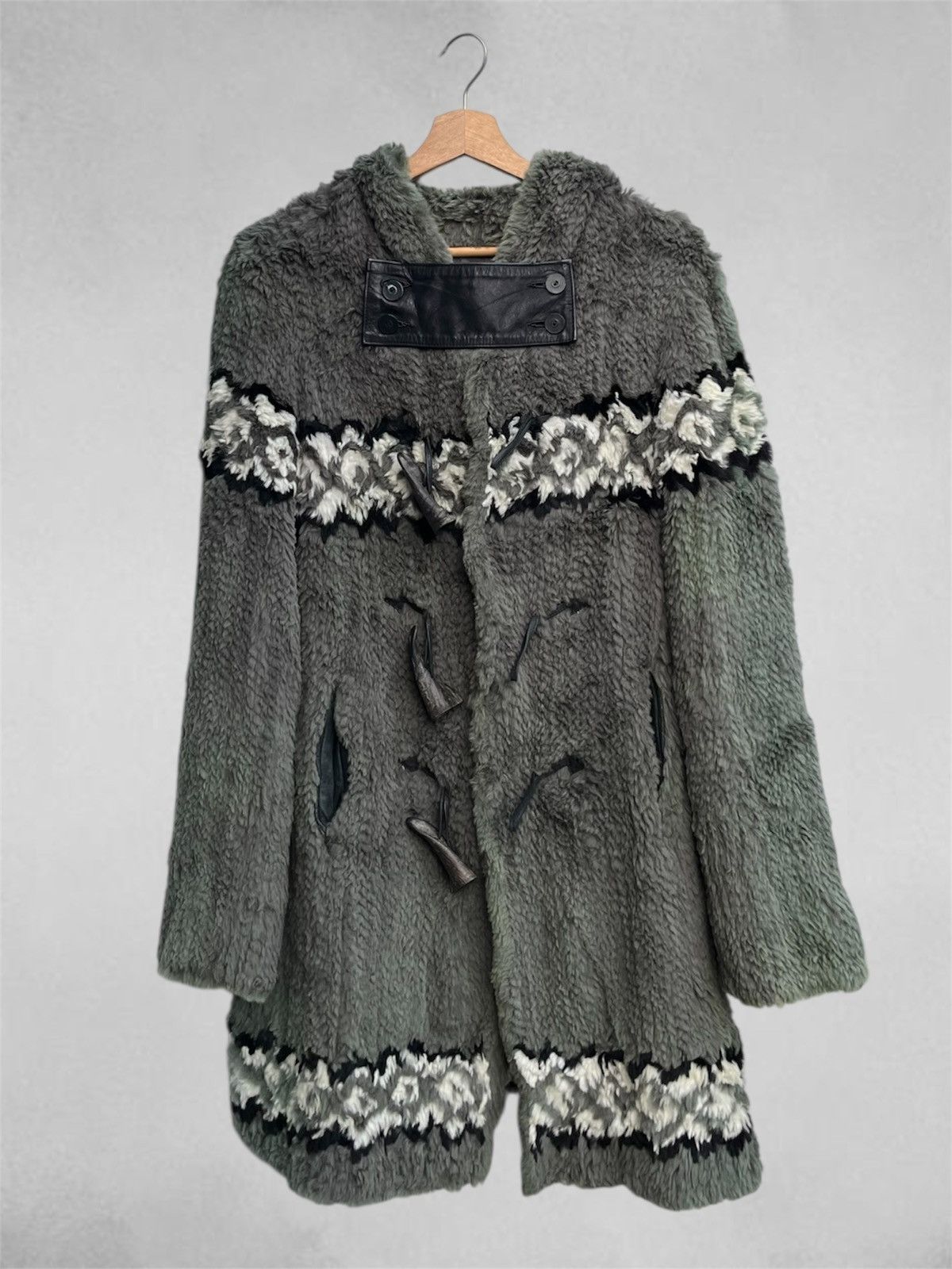 Isamu Katayama Backlash Isamu Katayama Backlash Rabbit Fur Leather Pockets Hoodie Size US M / EU 48-50 / 2 - 2 Thumbnail