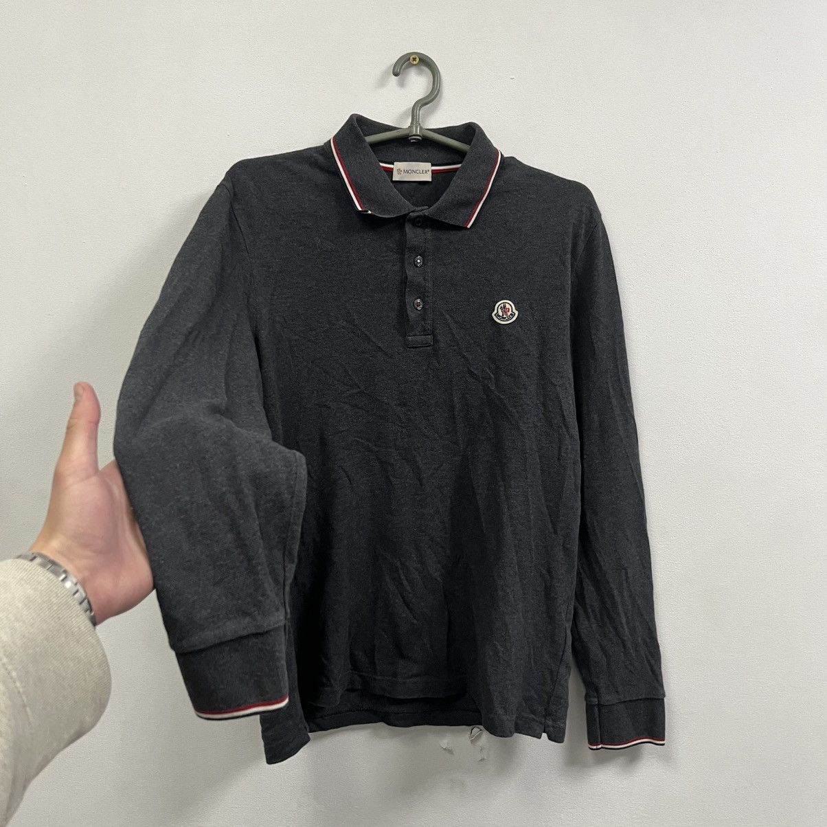 Moncler Moncler Polo Long Sleeve Size US M / EU 48-50 / 2 - 2 Thumbnail