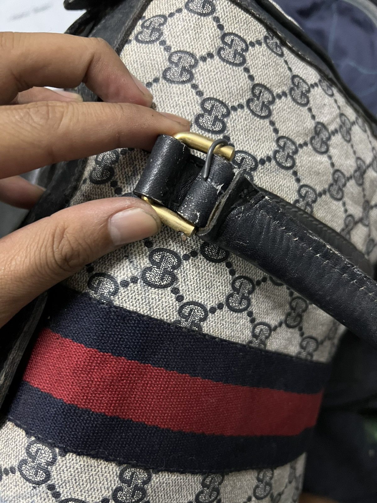 Gucci × Vintage Vintage Gucci Boston Spedy Bag Size ONE SIZE - 10 Thumbnail