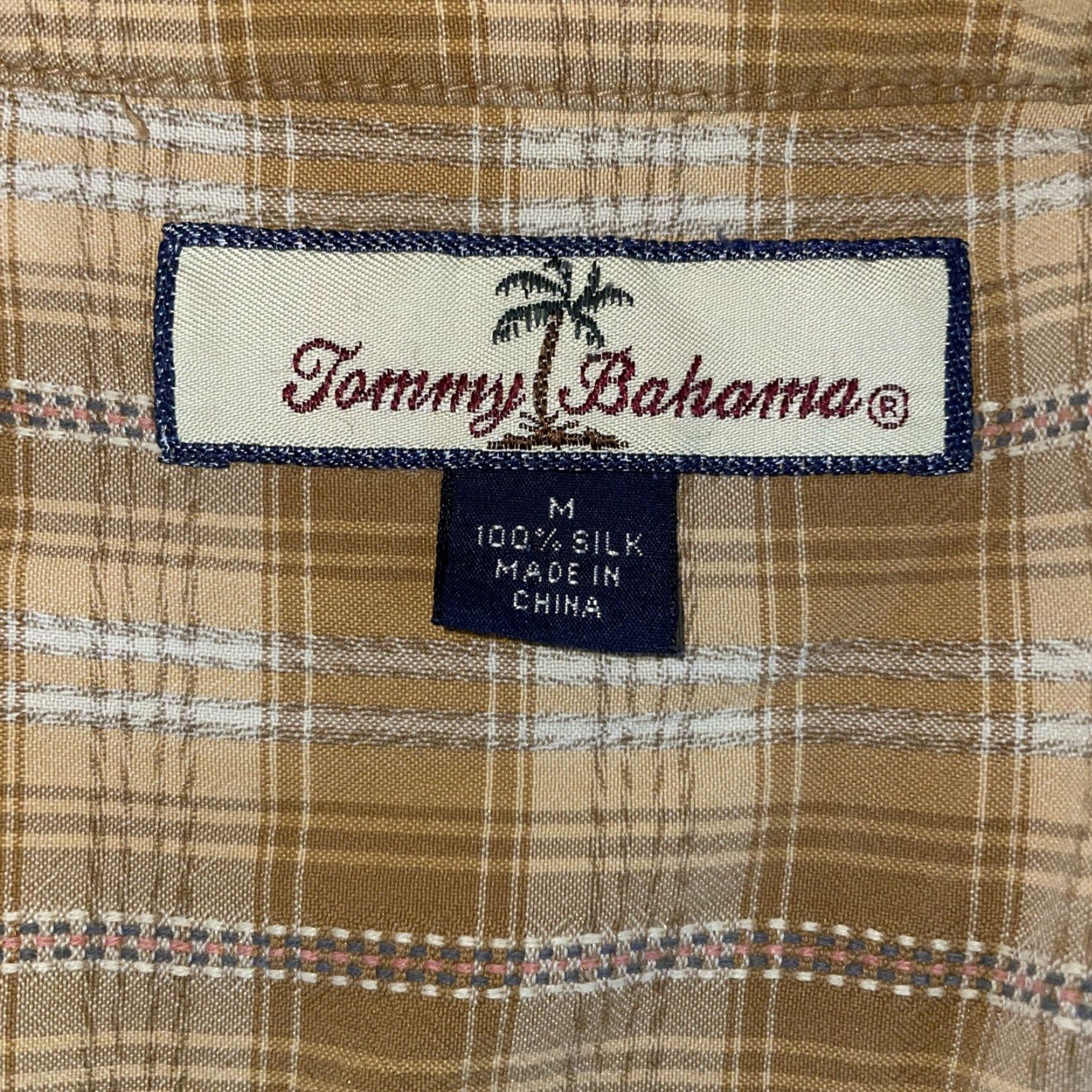 Tommy Bahama Tommy Bahama Shirt Plaid Silk Button-Down M Mens Multicolor Long Sleeve Button-Up Size US M / EU 48-50 / 2 - 4 Thumbnail