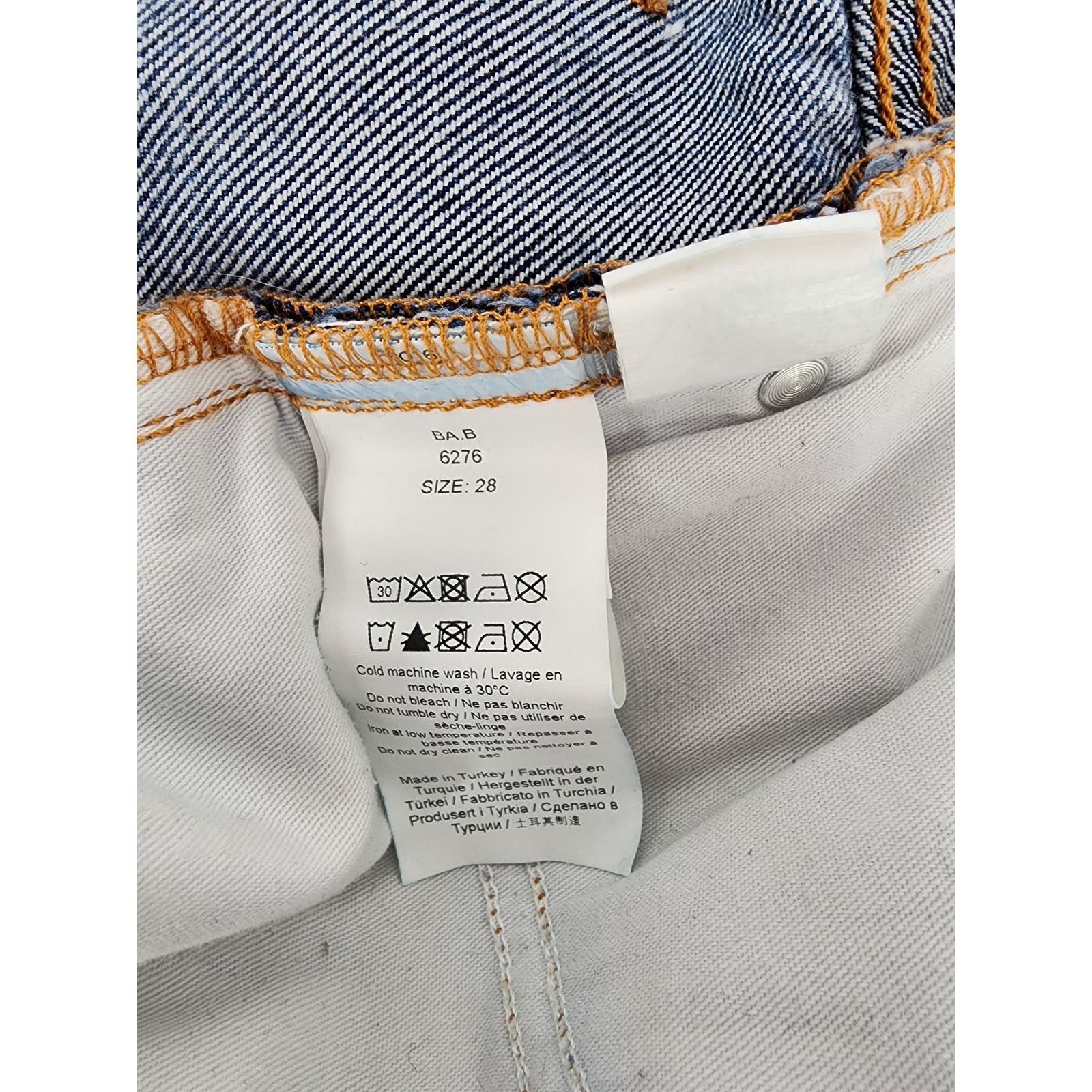 Ganni Ganni Dark Indigo Heavy Denim Straight Leg Jeans Size 28 Size 28" / US 6 / IT 42 - 10 Thumbnail