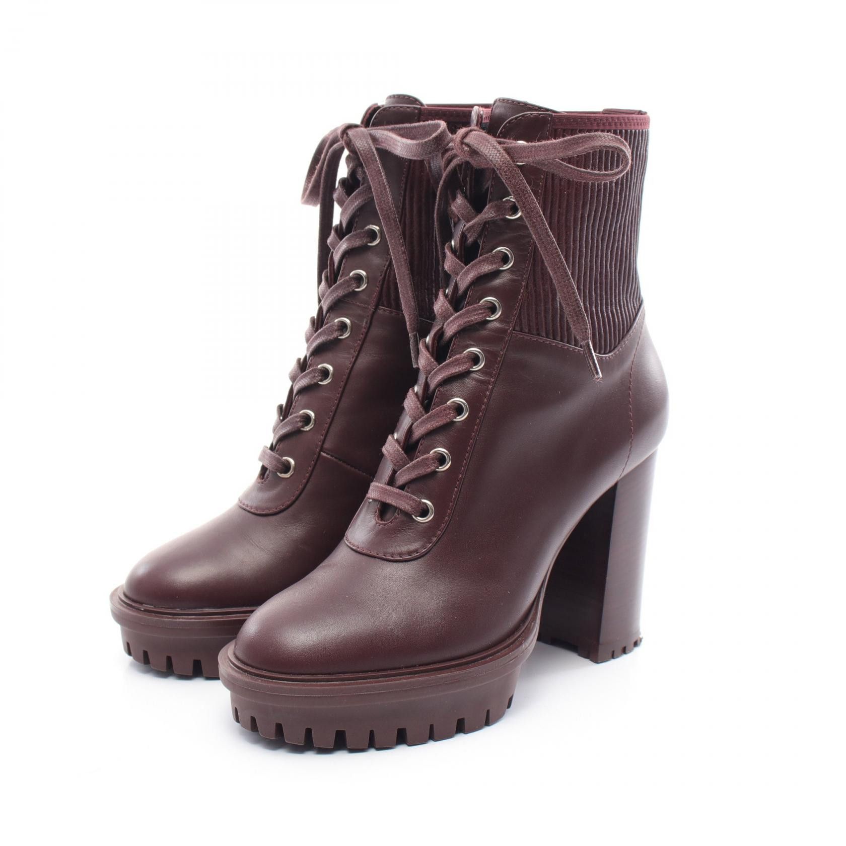 Other Gianvito Rossi Martis Leather Boots Leather Shoes G73833 in Red, Women's