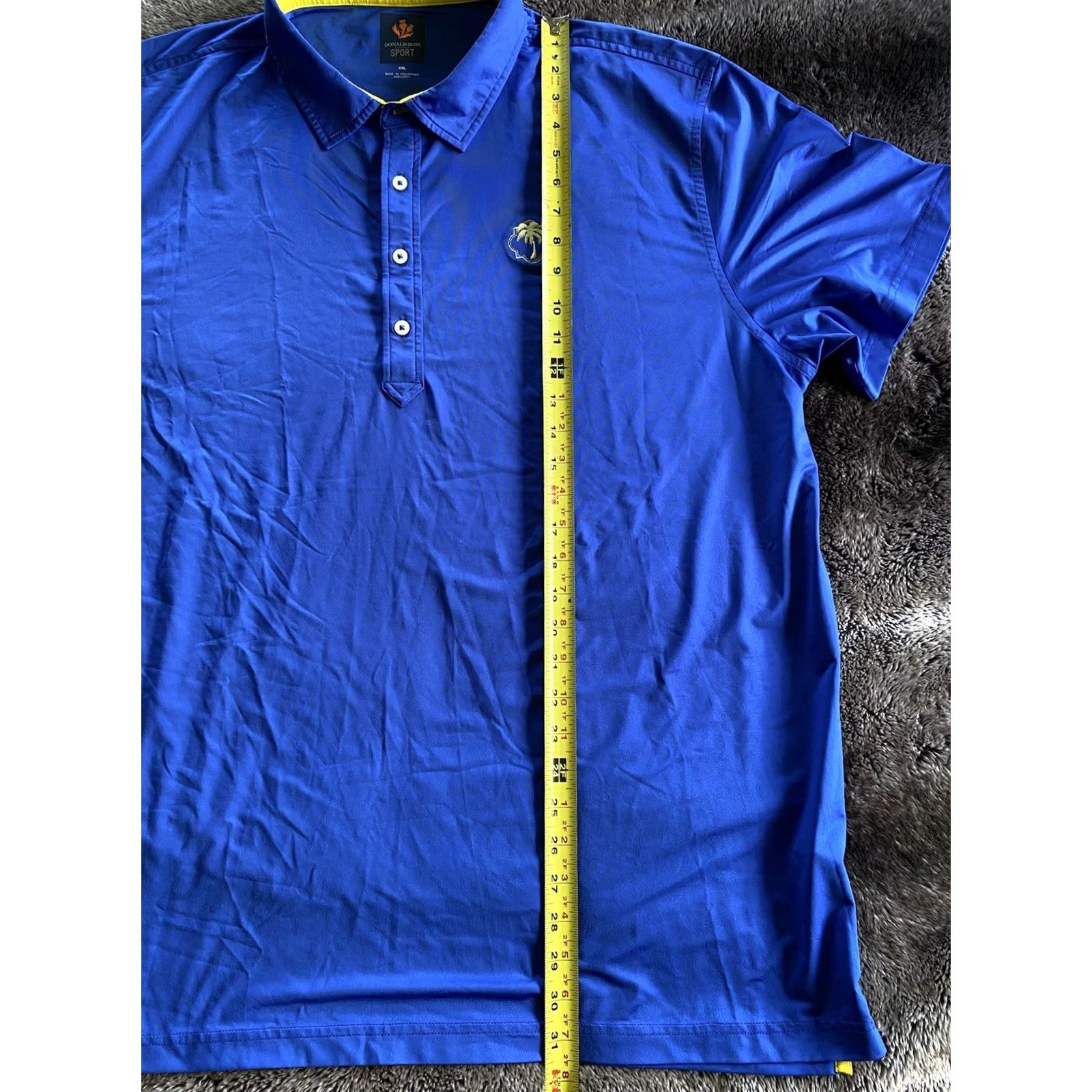 Vintage Donald Ross Sportswear Polo Shirt Palm Tree Mens 2XL Blue Golf Shirt Polo Men 2XL Size US XXL / EU 58 / 5 - 6 Thumbnail