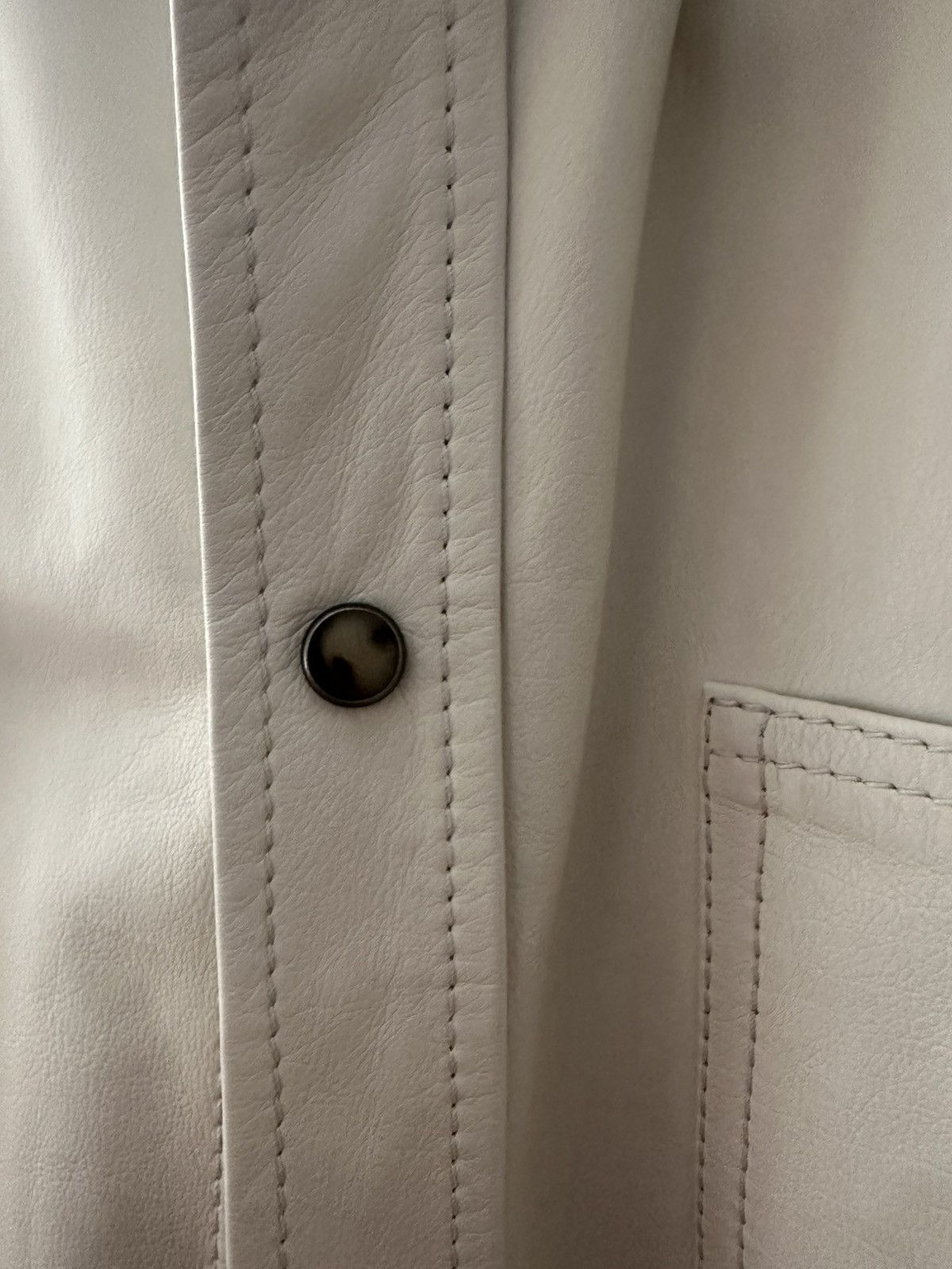 Brunello Cucinelli Brunello Cucinelli Leather Overshirt Jacket – M Size US M / EU 48-50 / 2 - 10 Thumbnail