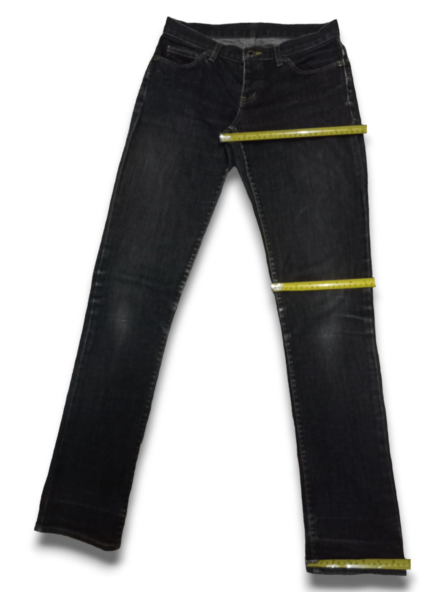 Hysteric Glamour Vintage Japanese Hysterics Black Washed Tapered Jeans Size US 28 / EU 44 - 14 Thumbnail