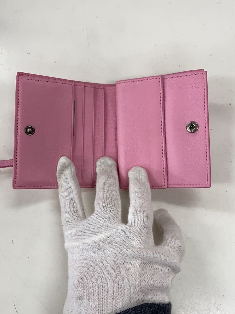 Balenciaga Balenciaga Tri-Fold Wallet Pink Size ONE SIZE - 4 Thumbnail