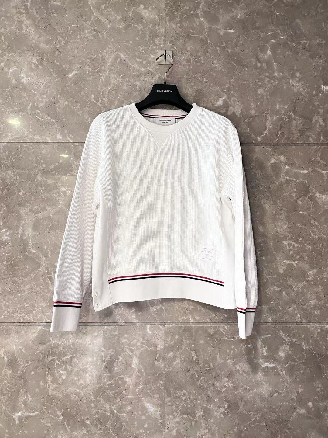 Thom Browne Thom Browne White Knit Sweater for Men Size US M / EU 48-50 / 2 - 1 Thumbnail