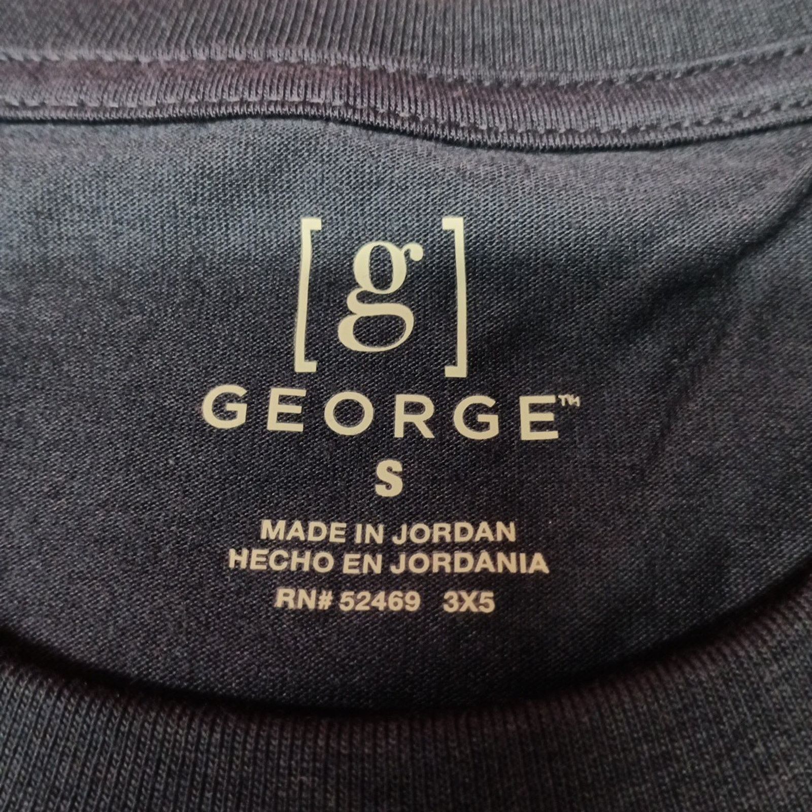 George George Men's T-Shirt Size S Small Navy Blue Moisture Wicking Size US S / EU 44-46 / 1 - 3 Thumbnail