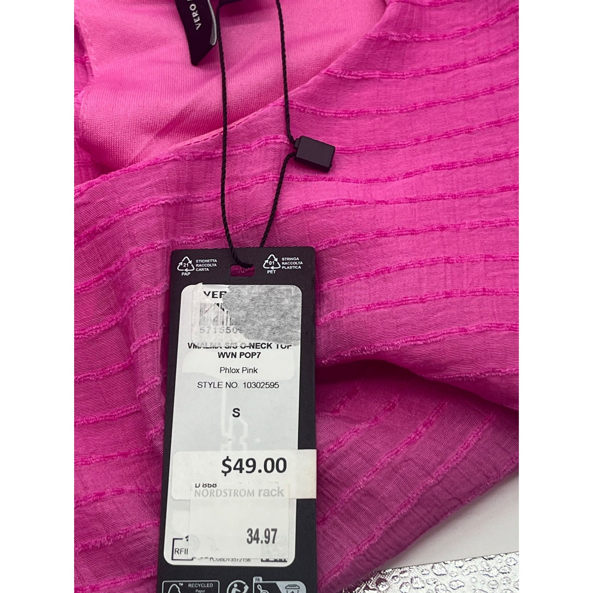 Other Vero Moda VMALMA O-neck Textured Blouse, Pink, Sz. S Size S / US 4 / IT 40 - 7 Thumbnail