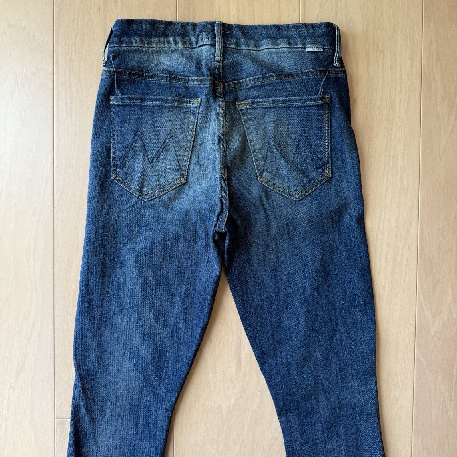 MOTHER Mother Looker Ankle Jeans Women's 26 Blue High Waisted Boho Size 26" / US 2 / IT 38 - 7 Thumbnail